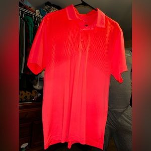 Neon Pink/Orange Under Armour Shirt size large